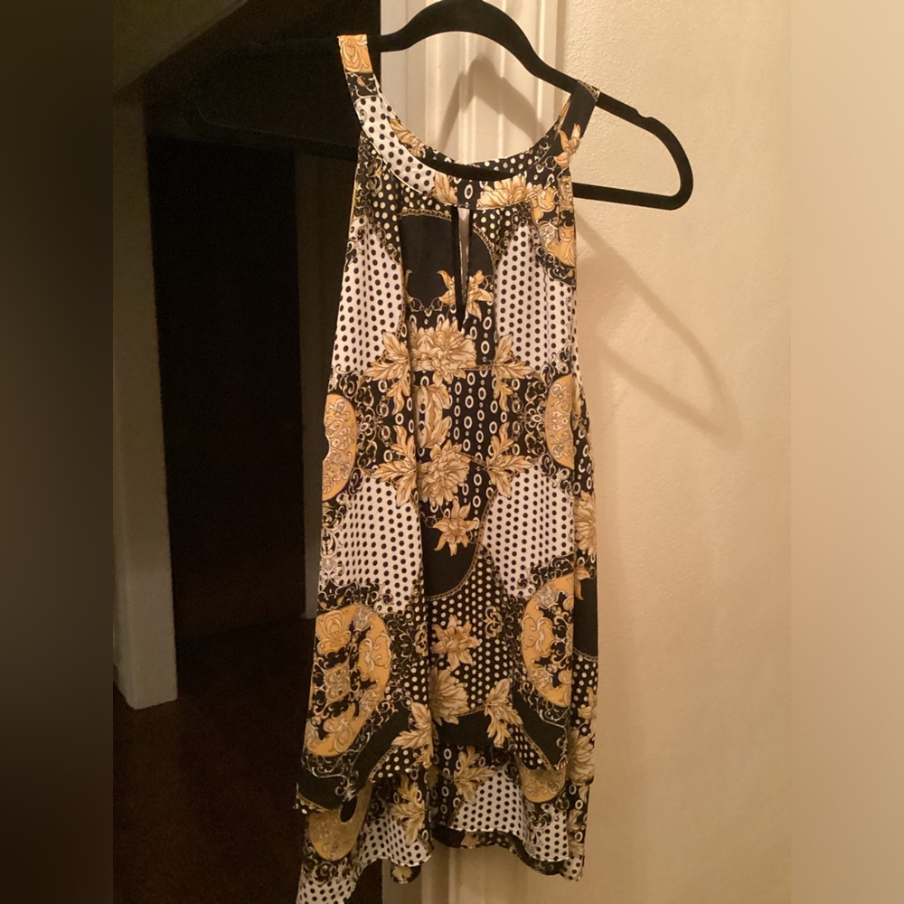 Thalia Sodi Status Print Halter (XXL)